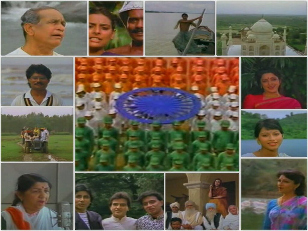 Mile Sur Mera Tumhara Video and Lyrics KuchBhi