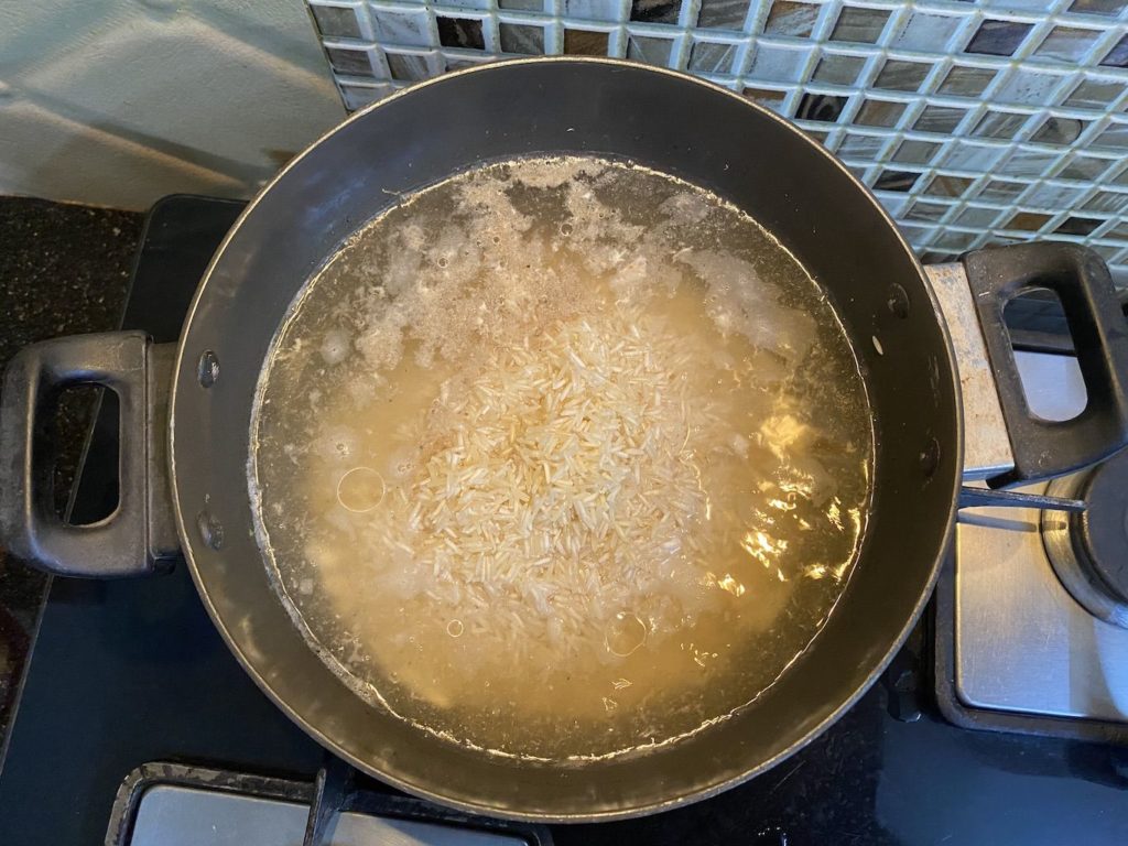 Chicken Fried Rice - Preparing Rice