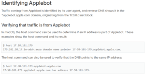 Applebot Testing