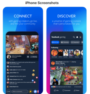 Facebook Gaming iPhone Screenshots