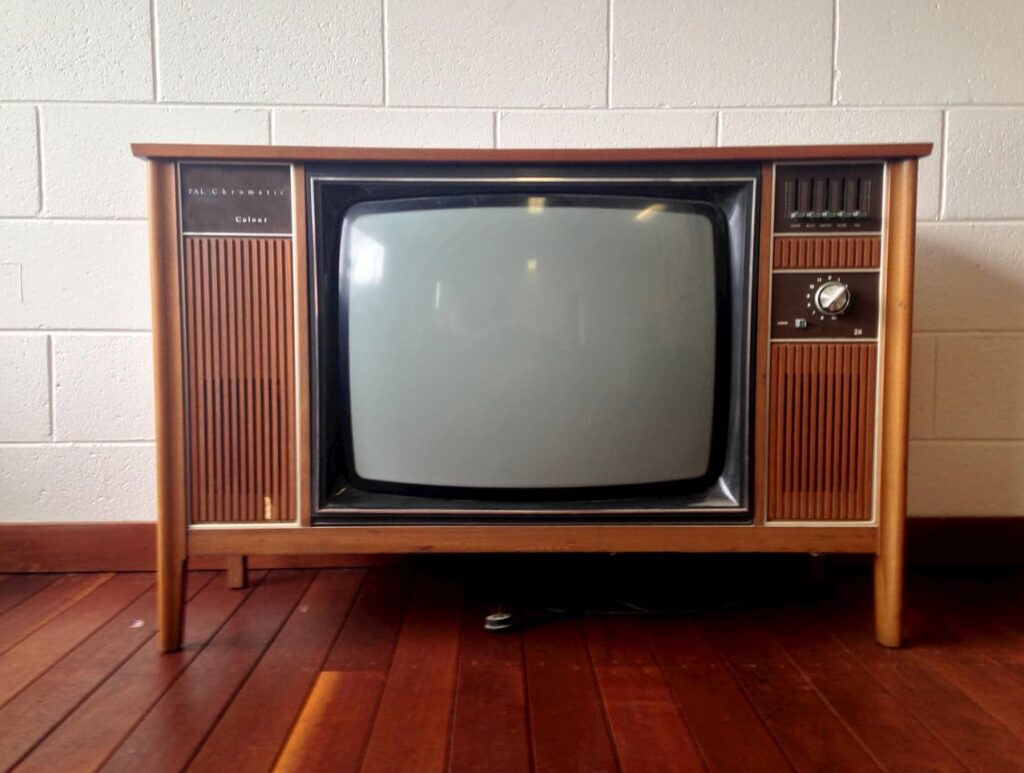 retro television set