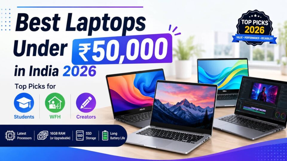 Best Laptops Under 50000 in India 2026