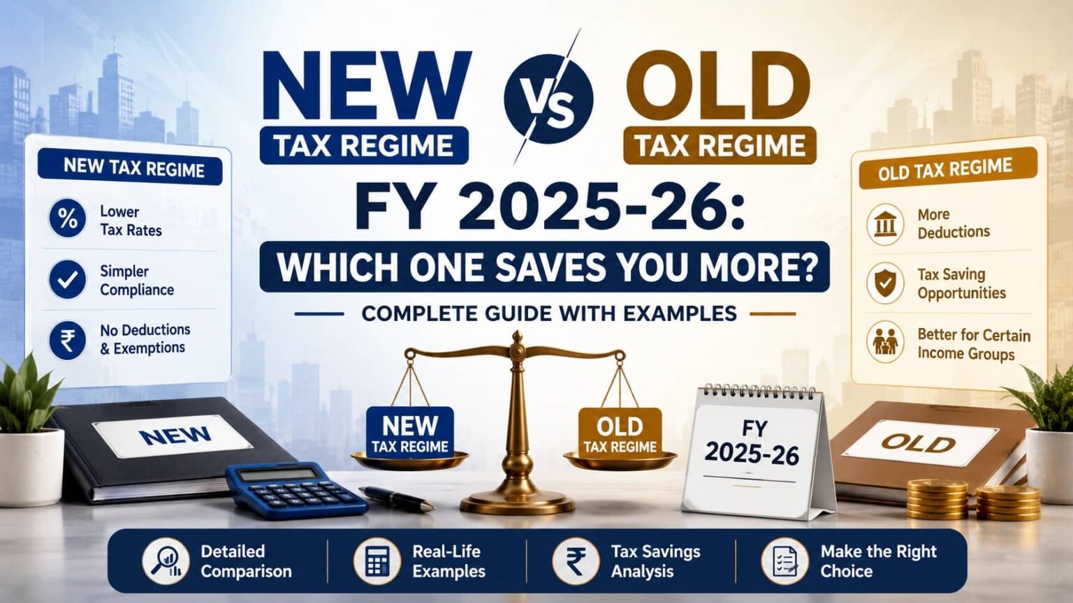 New vs Old Tax Regime FY 2025-26: Which One Saves You More? Complete ...